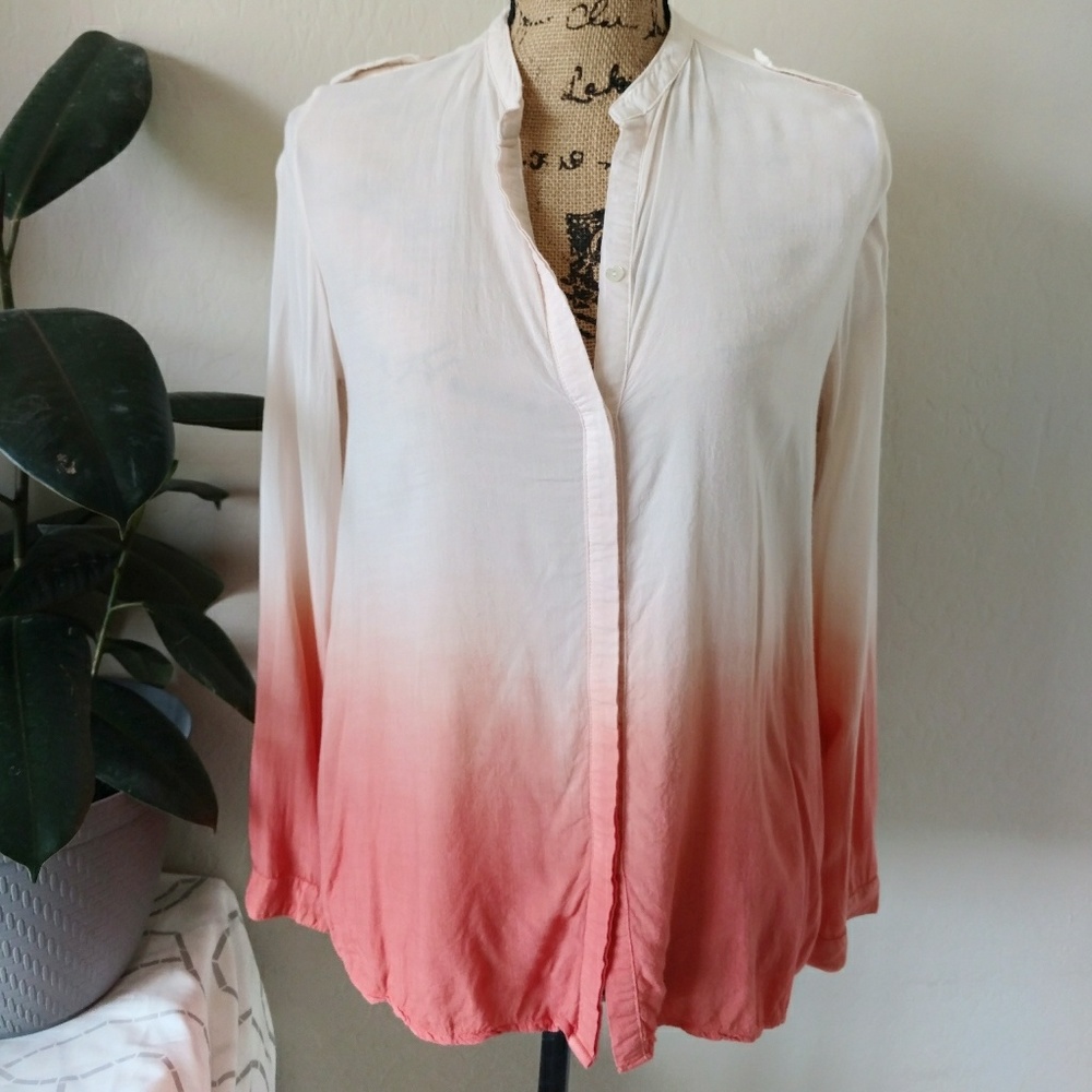 Umgee | Ombre Button Up Blouse